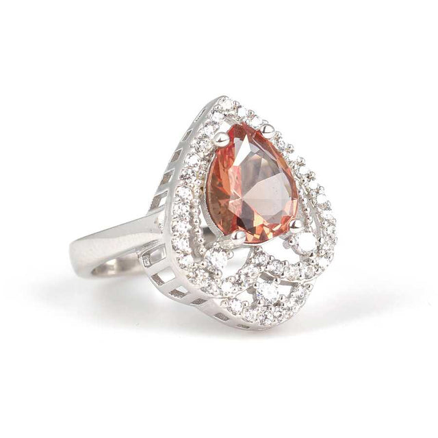 Sterling Silver Teardrop Zultanite Ring - Color Change Gemstone