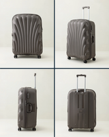 Large Hard Shell Travel Suitcase - Grey