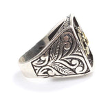 Bague homme en argent sterling 925 - Design aigle anatolien