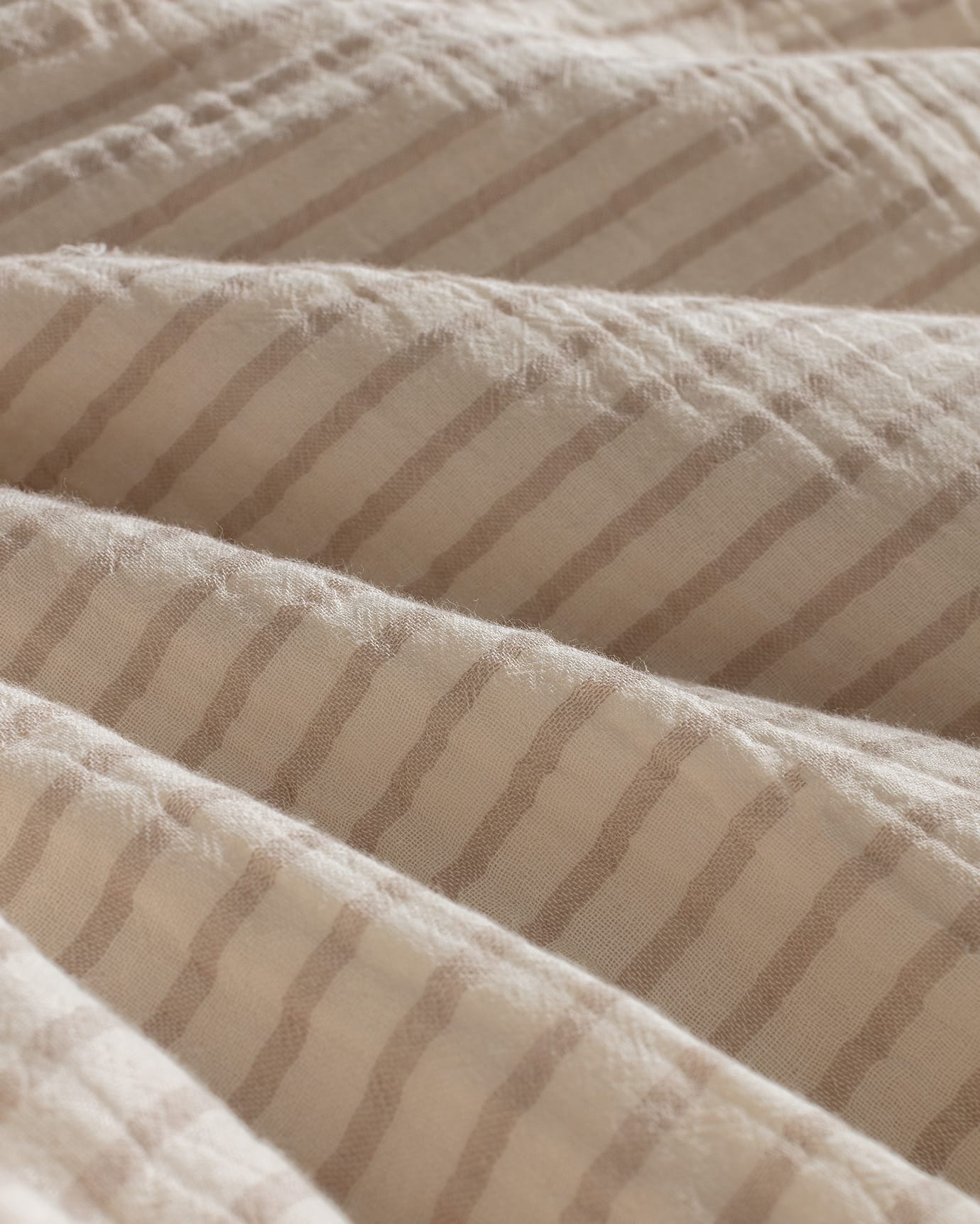 100% Cotton Muslin Single Duvet Cover Set - Yarn-Dyed Comfort