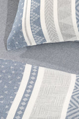 Cotton Blend Jacquard Double Duvet Cover Set - Elegant Weave