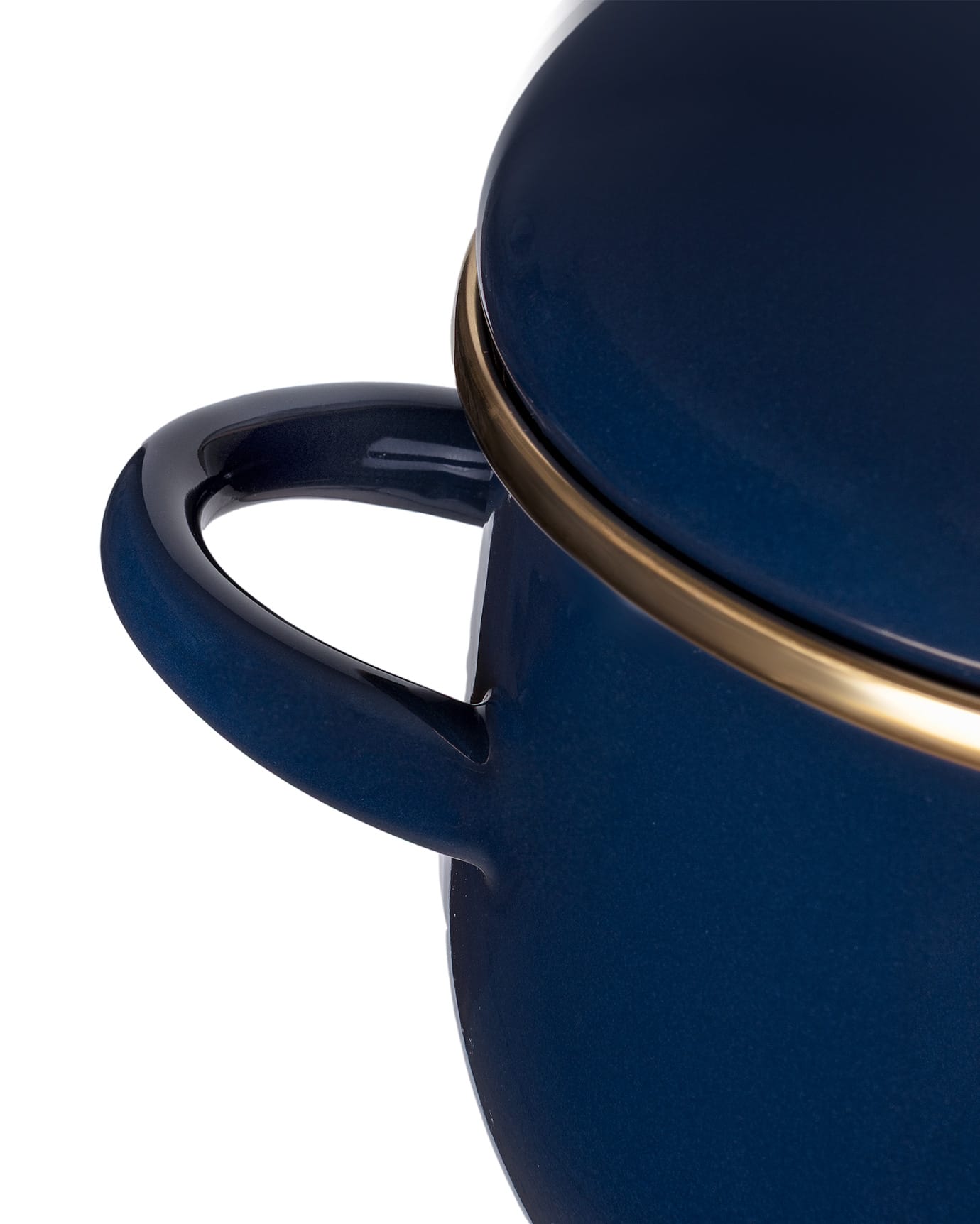 16 cm Navy Blue Saucepan - Small Everyday Cooking Pot