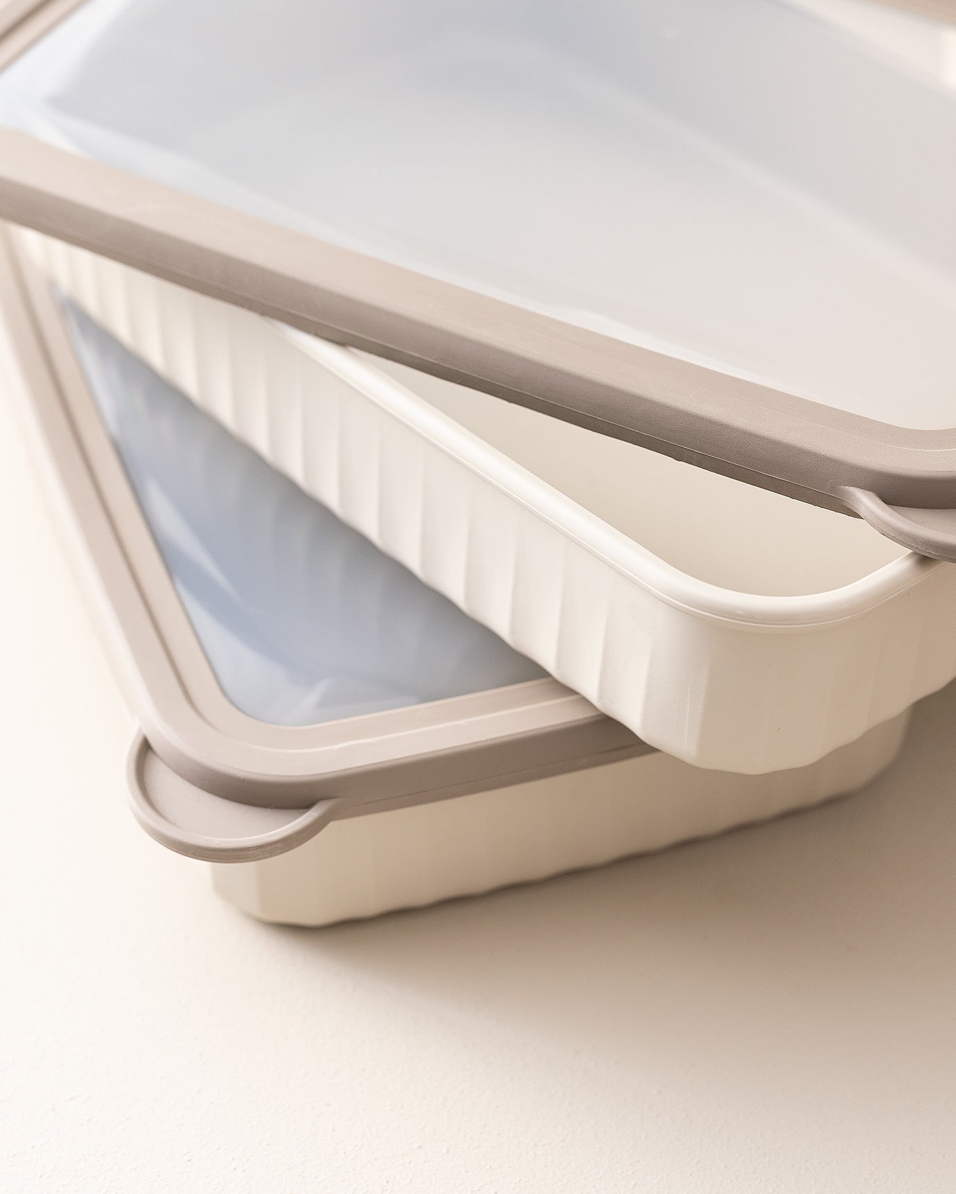 3-Piece Rectangular Food Storage Container Set - Kitchen & Meal Prep