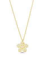 Premium 925 Sterling Silver Snowflake Necklace White Stone