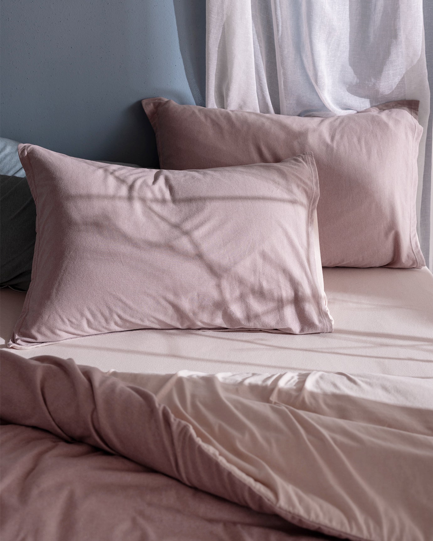 Cotton Blend Jersey Single Duvet Cover Set - Soft & Fitted