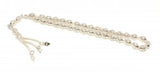 925 Sterling Silver Barley Cut Prayer Beads - Perforated Design