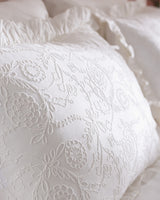 100% Cotton King Size Duvet Cover Set - Aulne Embroidered Design