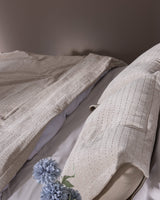Premium Double Bedspread Set Ecru Polyester