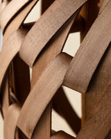 Lanterne artisanale en bois naturel - Ambiance chaleureuse pour la table et la décoration intérieure
