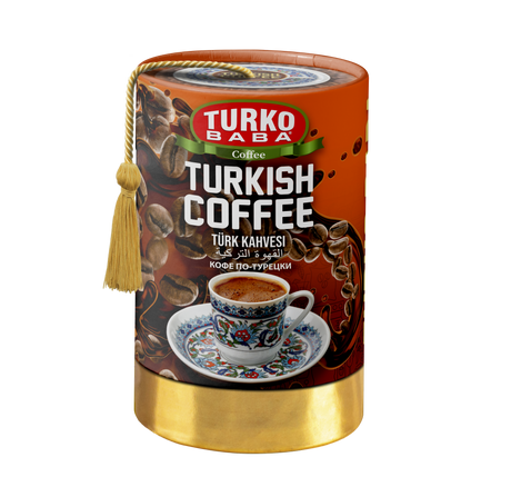 TURKOBABA Professional Fine-Ground Medium-Roasted Arabica Turkish Coffee - 200g
