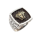 Premium 925 Sterling Silver Medusa Head Design Men's Ring