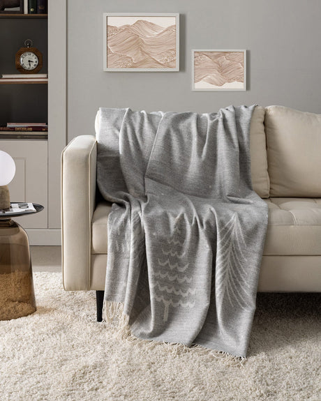 Soft Acrylic-Cotton Blend Throw - Cozy & Lightweight Comfort