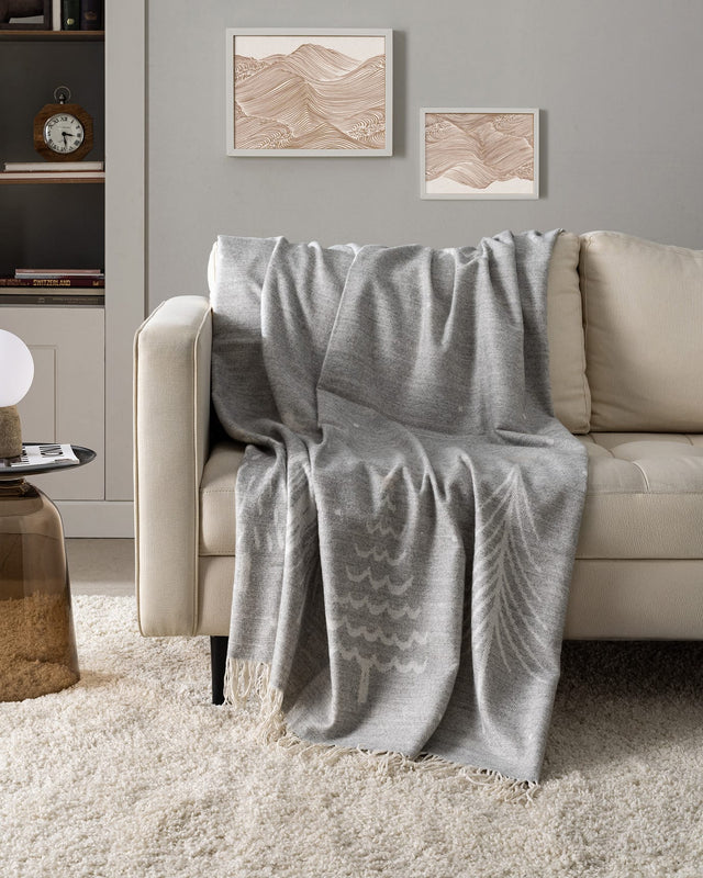 Soft Acrylic-Cotton Blend Throw - Cozy & Lightweight Comfort