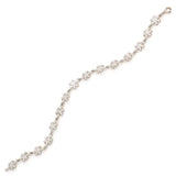 Sterling Silver Snowflake Bracelet - Sparkling Zircon Design