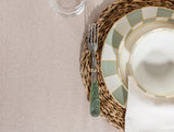 Cotton-Polyester Blend Tablecloth - Elegant Brigitte Design