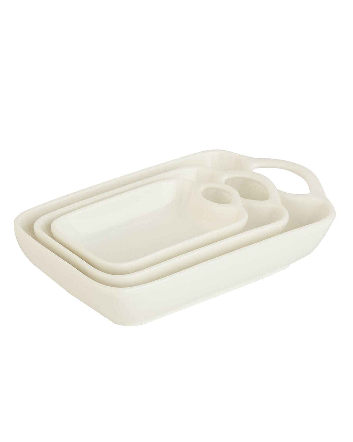 New Bone China Rectangular Sauce Dish - Modern Minimalist