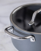 18cm Titanium Nonstick Deep Cooking Pot - Anthracite