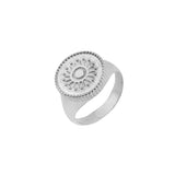Professionele statement ring van sterling zilver met riddermotief