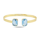 Bold Oval Open Cuff Bracelet - Rounded Elegance Design