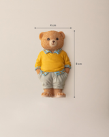 Resin Decorative Magnet - Playful Champ Bear Design