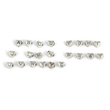 925 Sterling Silver Personalized Initial Heart Pendant Necklace