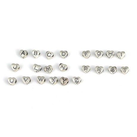 925 Sterling Silver Personalized Initial Heart Pendant Necklace