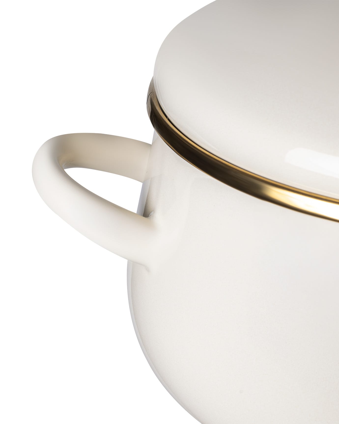 16cm White Cooking Pot - Compact Saucepan for Everyday Kitchen Use