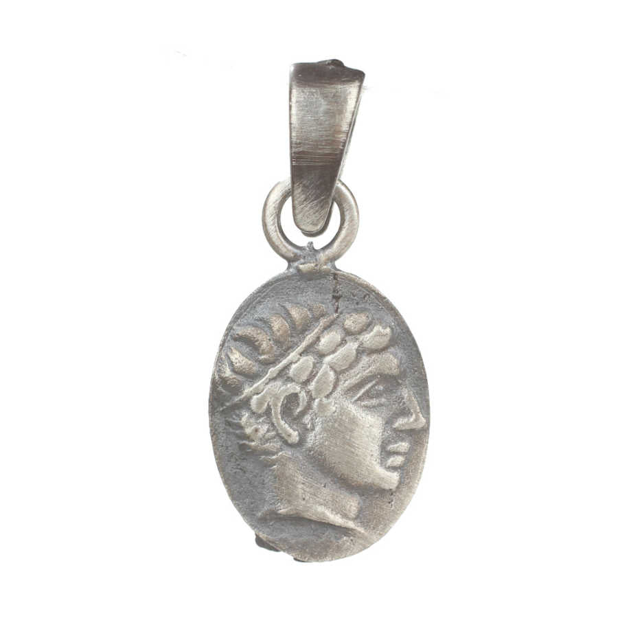 Premium Quality 925 Sterling Silver Caesar Medallion Pendant