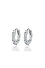 Sterling Silver Nine Stone Zircon Cartilage Earring