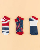 Women's 3-Pack Jonquille Ankle Socks - Soft & Breathable Everyday Comfort