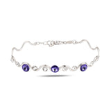 Sterling sølv armbånd med Swarovski-krystal - Tidløst bezel-design