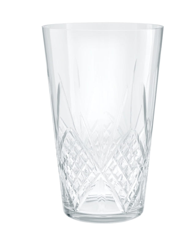 Clear Glass Conical Vase - Modern Minimalist Design