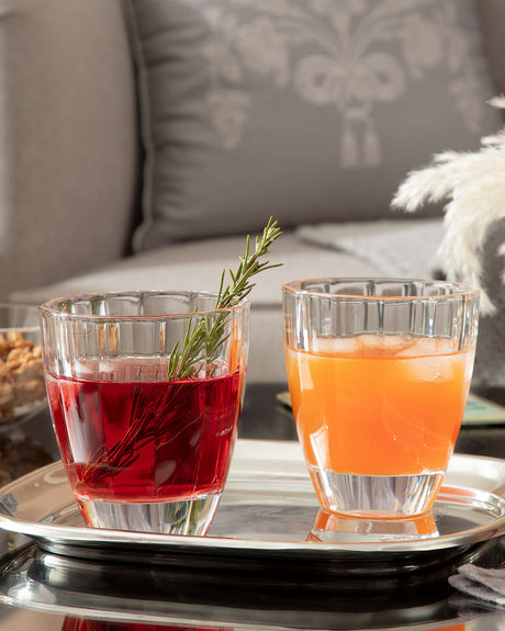 Elegant Clear Glass 4-Piece Drinkware Set - Modern Tableware