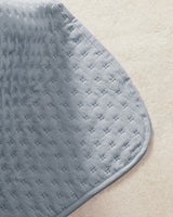 Indigo Blue Single Bedspread with Pillow Sham - Soft Polyester