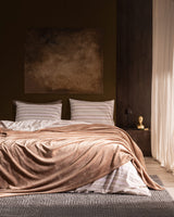 Polyester Double Bedding Set - Cozy Beige Comfort