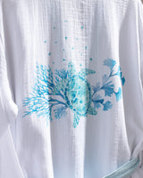 100% Cotton Muslin Bathrobe - Lightweight & Absorbent