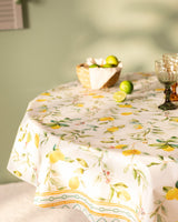 Durable PVC Round Tablecloth - Stylish & Easy Care Dining