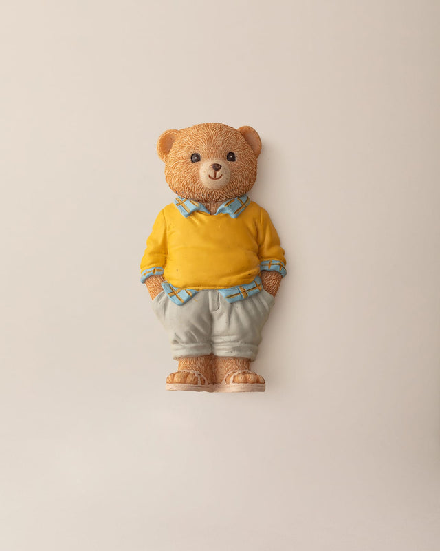 Resin Decorative Magnet - Playful Champ Bear Design