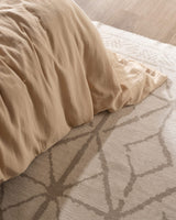 100% Cotton Muslin Double Duvet Cover Set - Soft & Fitted Design