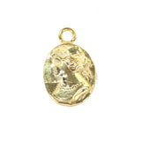 Premium Sterling Silver Women's Figure Medallion Pendant