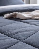 SuperSoft Einzelbettwäsche-Set für ultimativen Komfort, Indigo Blau