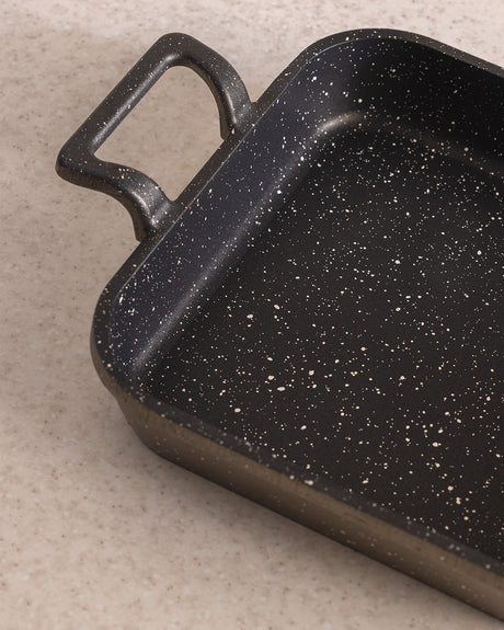 22cm Black Shallow Cooking Pot - Rona Kitchen Pan