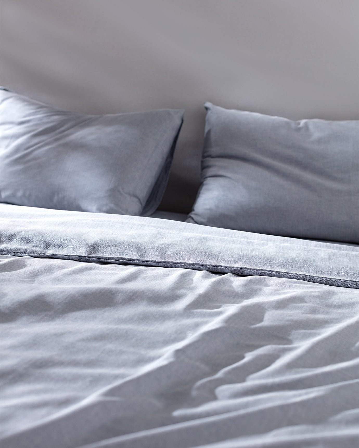 Premium 100% Cotton Double Duvet Cover Set - Yarn-Dyed Design