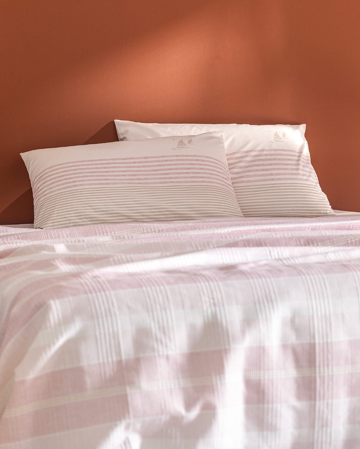 Double Size Ecocell Printed Pique Bedding Set