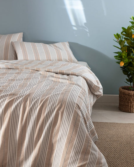 Darvell King Size Yarn Dyed Duvet Cover Set