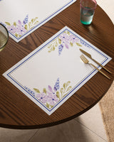Durable Polyester 4-Piece Placemat Set - Modern Colorful Design