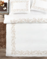 Pure Cotton King Size Duvet Cover Set - Crisp Percale Weave