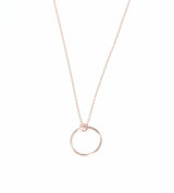 Sterling Silver Circle Pendant Necklace - Classic & Versatile