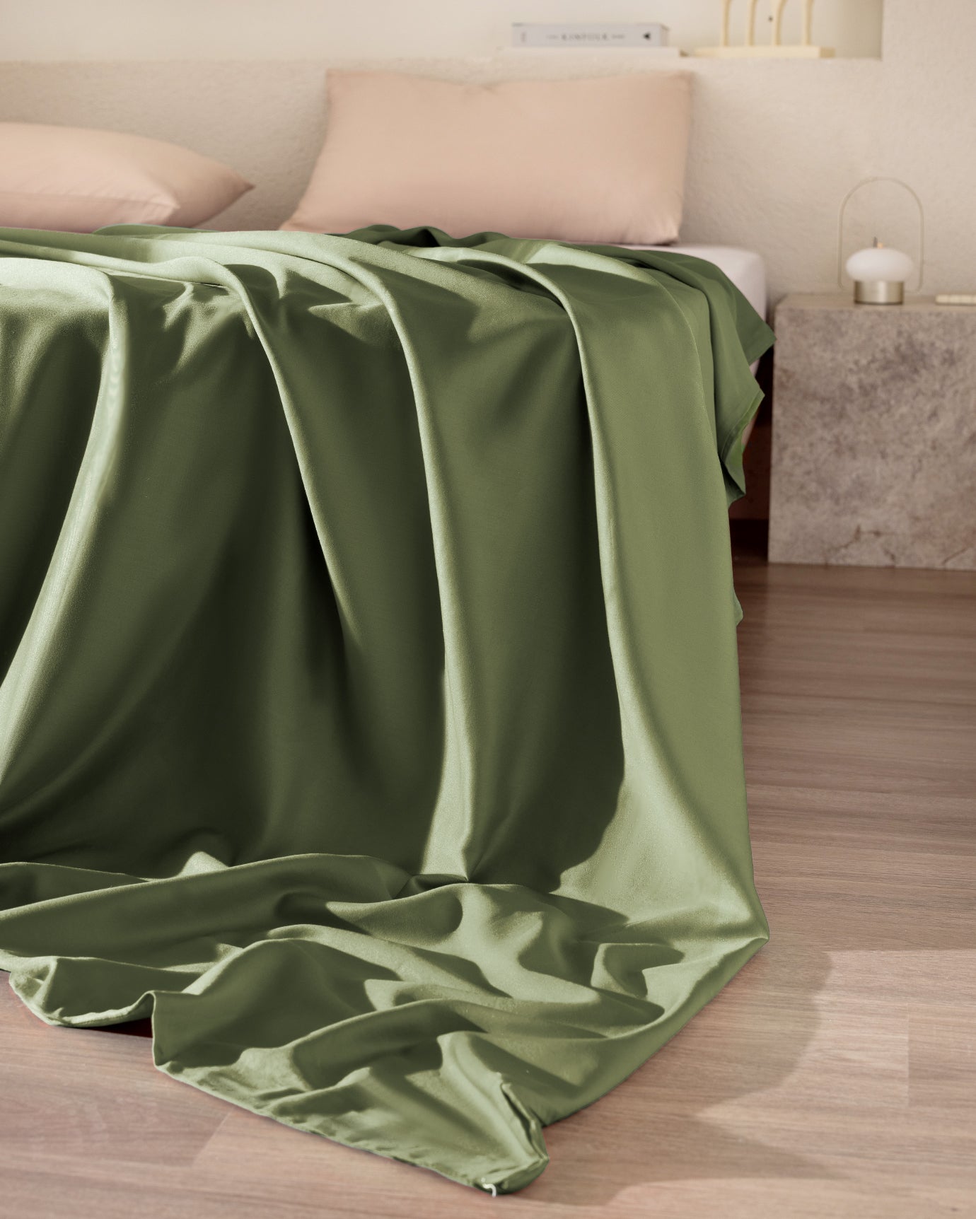 Ciel Twin Size Soft Luxury 100% Cotton Sateen Duvet Cover Set