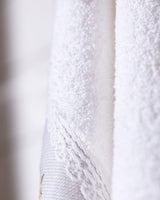 Pansy Embroidered Hand Towel - Soft Absorbent Decorative Bathroom Towel